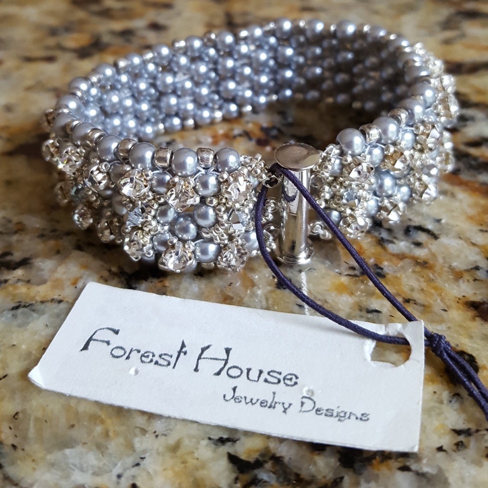 Swarovski Gray Beaded bracelet